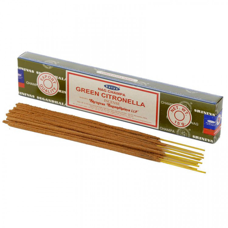 Rökelser - Satya Green Citronella Nag Champa rökelsepinnar