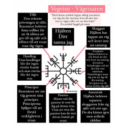 Vägvisare Vegvísir Vikingakompass - Kristall