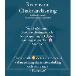 BOKA - Chakraavläsning inkl kristallrekommendation