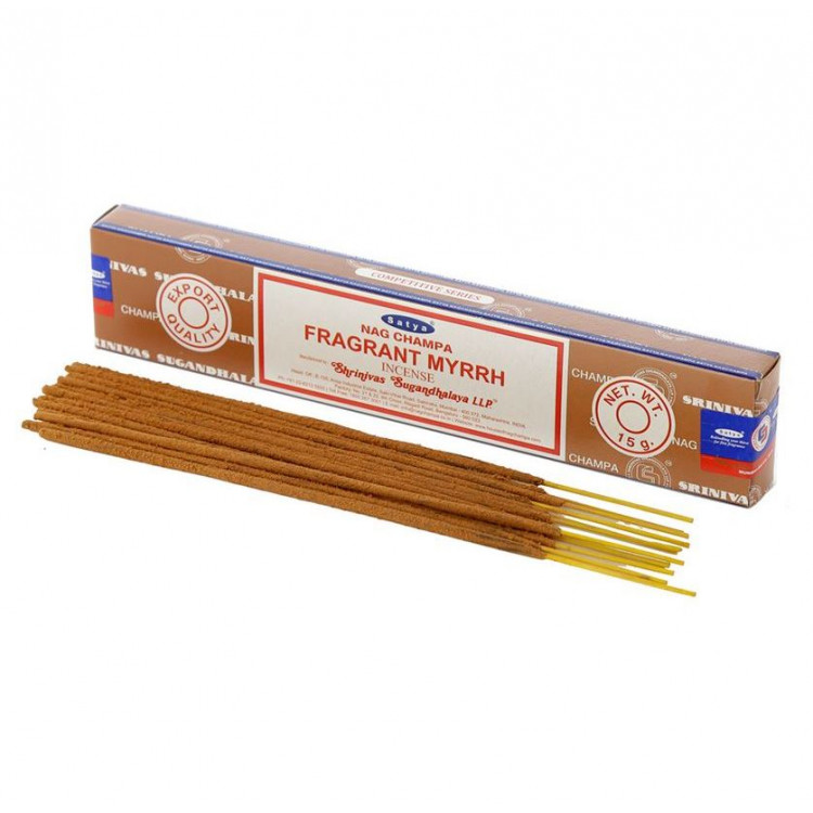 Rökelser - Satya Fragrant Myrrh Nag Champa Rökelsestickor