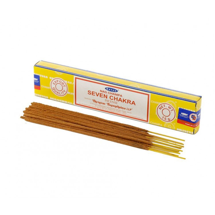 Rökelser - Satya Seven Chakra Nag Champa Rökelsepinnar